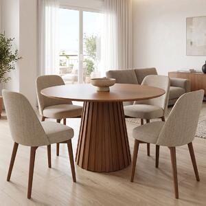 Трапезна маса KARLINO mdf орех d120x75см