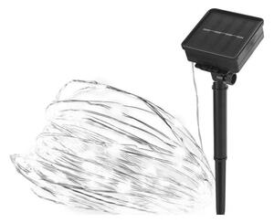 Соларна гирлянда 120xLED/2,4W/1,2V 12m IP44 600 mAh студено бяло