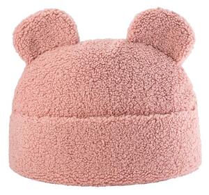 Розова детска възглавница за диван от букле Teddy Pouch – Wigiwama