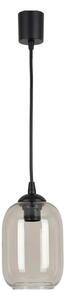 Brilagi - LED полилей на кабел R GLASS 1xE27/60W/230V Ø 14 cm черен/димно сив