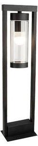 Външна лампа 1xE27/60W/230V IP44 черна/димчато-кафява