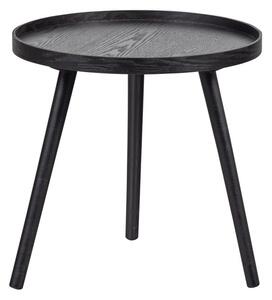 Черна масичка за кафе, ø 45 cm Mesa - WOOOD
