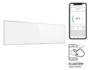 Klarstein Wonderwall 300 Smart, инфрачервена печка, 30 x 100 cm, 300 W, седмичен таймер, IP24, бяла
