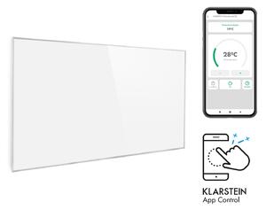 Klarstein Wonderwall 600 Smart, инфрачервена печка, 60 x 100 cm, 600 W, седмичен таймер, IP24, бяла