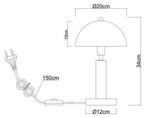 Globo 24868S - Настолна лампа JANIE 1xE14/40W/230V черна