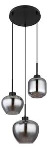 Globo 15549-3SH - Полилей на кабел матов 3xE27/40W/230V черен