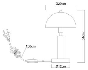 Globo 24868W - Настолна лампа JANIE 1xE14/40W/230V бяла