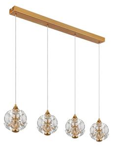 Globo 16047-4H - LED полилей на кабел VIRINA, LED/32W/230V, 3000K, златист