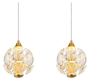 Globo 16047-4H - LED полилей на кабел VIRINA, LED/32W/230V, 3000K, златист