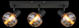 Globo 54309-3B - Точково осветително тяло TOKKI 3xE14/40W/230V черно