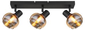 Globo 54309-3B - Точково осветително тяло TOKKI 3xE14/40W/230V черно