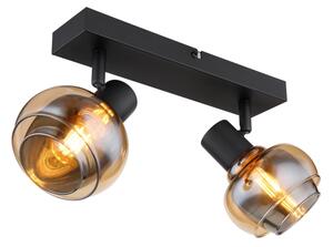 Globo 54309-2B - Точково осветително тяло TOKKI 2xE14/40W/230V черно