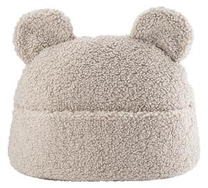 Светлокафява детска възглавница за диван от букле Teddy Pouch – Wigiwama