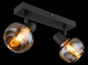 Globo 54309-2B - Точково осветително тяло TOKKI 2xE14/40W/230V черно