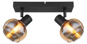 Globo 54309-2B - Точково осветително тяло TOKKI 2xE14/40W/230V черно