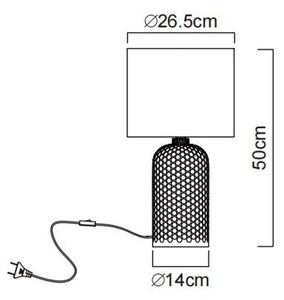 Globo 21735R - Настолна лампа SOFIE 1xE27/60W/230V червена