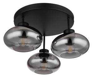 Globo 15572-3D - Плафонен полилей SHAUN 3xE27ILLU/40W/230V черен