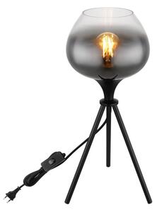 Globo 15548T1 - Настолна лампа MAXY 1xE27/40W/230V черна