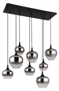 Globo 15548-8H - Полилей на кабел MAXY 8xE27/40W/230V черен