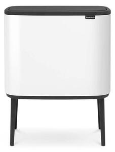 Кош за боклук Brabantia Bo Touch 651102, 36 л, Плавно и безшумно отваряне, Голям отвор, Бял