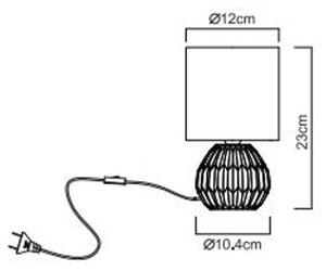 Globo 21730P - Настолна лампа SYLAS 1xE14/40W/230V розова