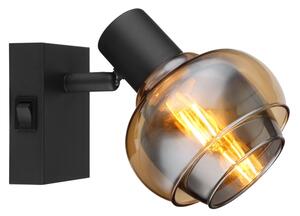 Globo 54309-1B - Стенно точково осветително тяло TOKKI 1xE14/40W/230V черно