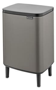 Кош за боклук Brabantia Bo Small Hi 1006648, 12 л, Плавно и безшумно отваряне, Сив