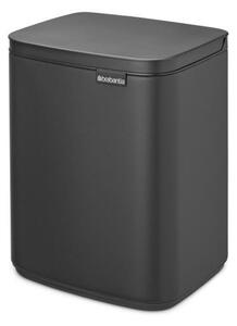 Кош за смет Brabantia Bo Small 1008868, 7л, Плавно и безшумно отваряне, Тъмносив