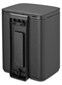 Кош за смет Brabantia Bo Small 1008868, 7л, Плавно и безшумно отваряне, Тъмносив