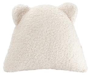 Кремава детска възглавница за диван от букле Bear – Wigiwama