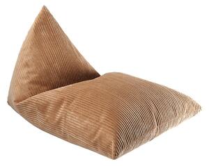 Кафяв детски пуф от рипсено кадифе Big Lounger – Wigiwama