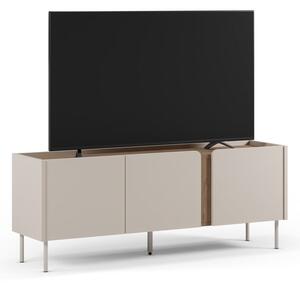Кремаво-естествен шкаф за телевизор от декор от дъб 140x53x35 cm Lucile – Marckeric
