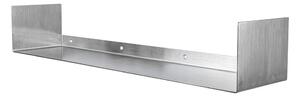 Стоманен стенен рафт в матово сребрист цвят 80,5 cm Float – Mette Ditmer Denmark