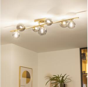 Brilagi - LED Полилей за повърхностен монтаж MILLA 7xG9/3W/230V златист/опушен