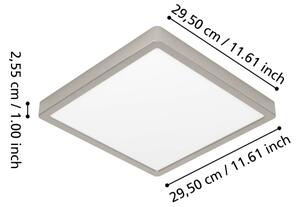 Eglo 901384 -LED RGBW димируемо таванно осветително тяло за баня FUEVA-Z LED/13,5W/230V 29,5cm IP44 хром