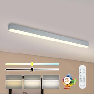 Brilagi - LED димируемо таванно осветително тяло SLEEKLINE LED/40W/230V Wi-Fi Tuya сребристо + дистанционно управление