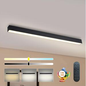 Brilagi - Димируем LED таванен плафон SLEEKLINE LED/40W/230V Wi-Fi Tuya, черен + дистанционно управление