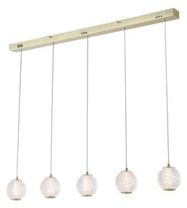 Searchlight 51485-5SB - LED полилей на кабел ALLURE 5xLED/4,2W/230V