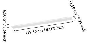 Eglo 901517-LED RGBW таванен панел MORADILLO-Z LED/28W/230V 120x15 см бял