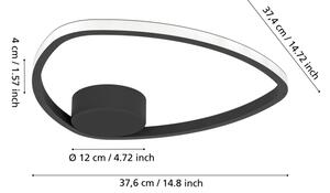 Eglo 902148 - LED таванно осветително тяло MOSCHELLA LED/9,7W/230V черно
