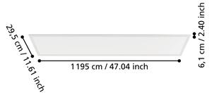 Eglo 901494 - LED панел за повърхностен монтаж MORADILLO LED/33W/230V 120x30 cm бял