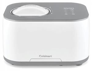 Машина за сладолед Cuisinart Freeze Ease ICE90E, 100W, 0.95 л, 3 програми, Компресор, Бял/сив