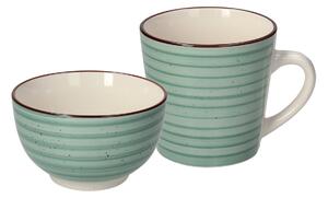 Комплект купа и чаша TOGNANA URBAN Urban Pastel Verde, 14 см + 400 мл