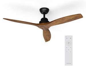 Klarstein Santa Elena 52", Ø 132 см таванен вентилатор, 9 060 м³/ч, перки от истинско дърво, 6 настройки на скоростта, дистанционно управление