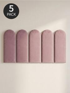 Sinsay - Тапицирани стенни панели 5 pack - пастелнорозово