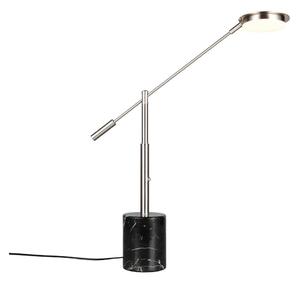 LED настолна лампа в черен и сребрист цвят (височина 65 cm) Fiore – Trio Select