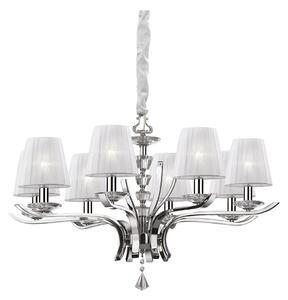 Ideal Lux - Пендел PEGASO 8xE14/28W/230V Ø 76 см лъскав хром