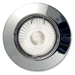 Ideal Lux - Вградено таванно осветително тяло JAZZ 1xGU10/50W/230V Ø 7,7 cm, лъскав хром