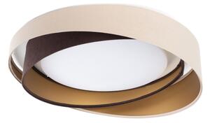 LED таванно осветително тяло GALAXY MODERN LED/24W/230V Ø 55 см бежово/кафяво/златно