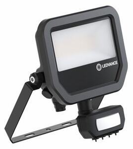 LED прожектор Ledvance FL 20 SN P 17W 2K4LM 840 PS SY100 BK, 17W, 2400 lm, 4000K, IP65, за стена/таван, със сензор